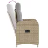  Fekvő Kerti Szék Beige és Világosszürke 57 x 63 x 94 cm