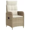  Fekvő Kerti Szék párnával Beige és Krémszínű 57 x 63 x 94 cm