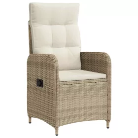    Fekvő Kerti Szék párnával Beige és Krémszínű 57 x 63 x 94 cm