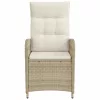  Fekvő Kerti Szék párnával Beige és Krémszínű 57 x 63 x 94 cm
