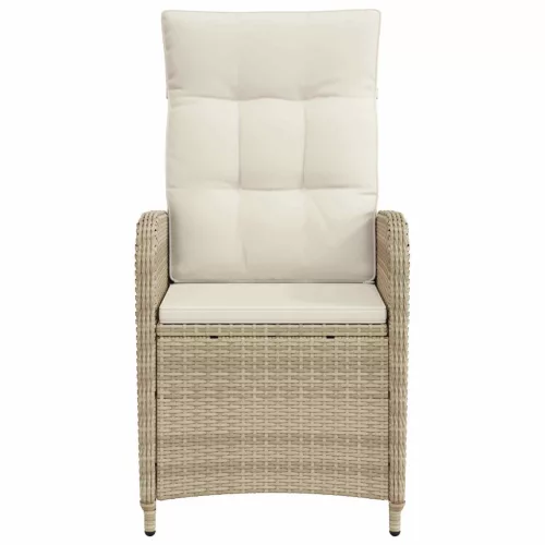  Fekvő Kerti Szék párnával Beige és Krémszínű 57 x 63 x 94 cm