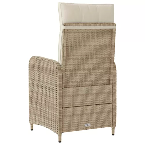  Fekvő Kerti Szék párnával Beige és Krémszínű 57 x 63 x 94 cm