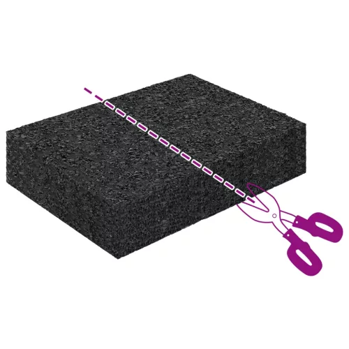  Gumi Pad 25 pcs Fekete 6 x 9 x 2 cm Gumi