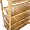 Cipőtartó polcokkal Természetes 6-szintes Bambusz