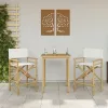  Összecsukható rendezőszék 2 pcs Természetes 58 x 48 x 115 cm