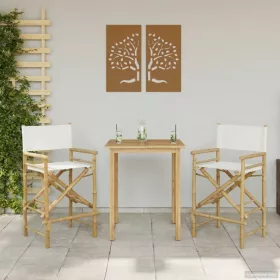    Összecsukható rendezőszék 2 pcs Természetes 58 x 48 x 115 cm