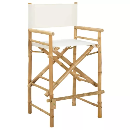  Összecsukható rendezőszék 2 pcs Természetes 58 x 48 x 115 cm