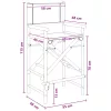  Összecsukható rendezőszék 2 pcs Természetes 58 x 48 x 115 cm