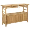  Konzolasztal polcokkal Természetes 110 x 35 x 75 cm Bambusz