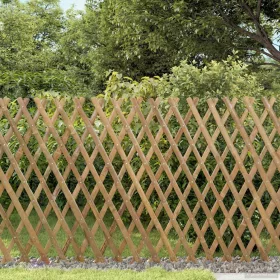    Bővíthető rács kerítés 2 pcs Világos Barna 100 x 105 cm Bambusz