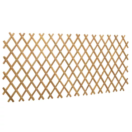  Bővíthető rács kerítés 2 pcs Világos Barna 100 x 105 cm Bambusz