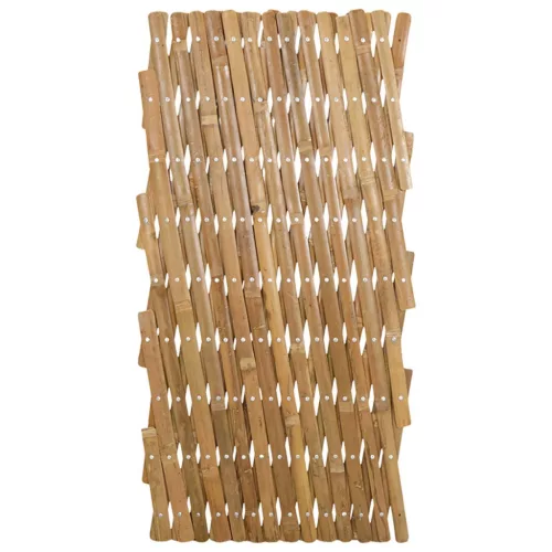  Bővíthető rács kerítés 2 pcs Világos Barna 100 x 105 cm Bambusz