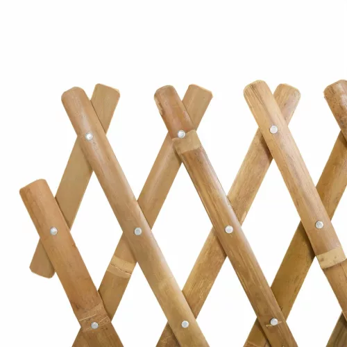  Bővíthető rács kerítés 2 pcs Világos Barna 100 x 105 cm Bambusz