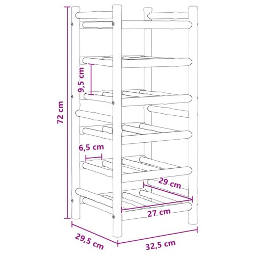  Borágas Természetes 32,5 x 29,5 x 72 cm Bambusz