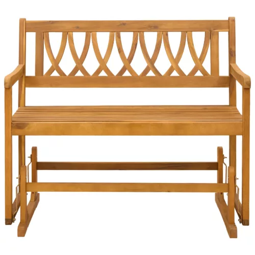  Kerti Ringató Pad Természetes 110 x 59 x 97 cm Tömör Akácfa