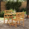  Kerti pad 2 pcs Természetes 56 x 55,5 x 90 cm Tömör Akácfa