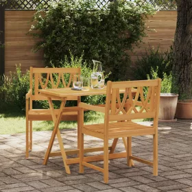    Kerti pad 2 pcs Természetes 56 x 55,5 x 90 cm Tömör Akácfa
