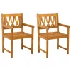  Kerti pad 2 pcs Természetes 56 x 55,5 x 90 cm Tömör Akácfa