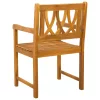  Kerti pad 2 pcs Természetes 56 x 55,5 x 90 cm Tömör Akácfa
