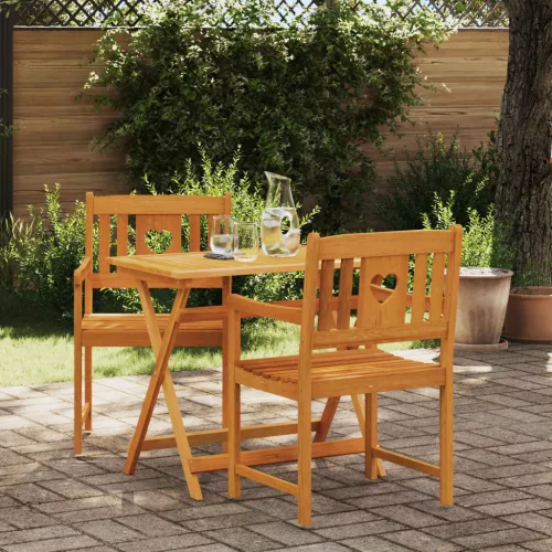  Kerti pad 2 pcs Természetes 56 x 55,5 x 90 cm Tömör Akácfa