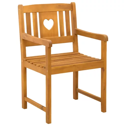  Kerti pad 2 pcs Természetes 56 x 55,5 x 90 cm Tömör Akácfa