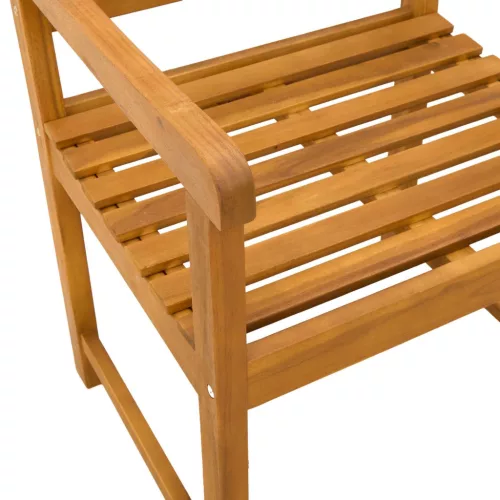  Kerti pad 2 pcs Természetes 56 x 55,5 x 90 cm Tömör Akácfa