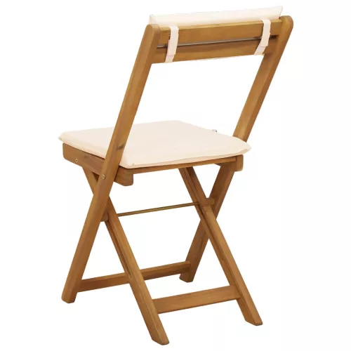  Kültéri bistro székek 2 pcs Krémfehér 40 x 53 x 80 cm