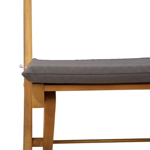  Kültéri bistro székek 2 pcs Sötétszürke 40 x 53 x 80 cm