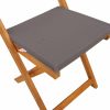  Kültéri bistro székek 2 pcs Sötétszürke 40 x 53 x 80 cm