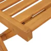  Összecsukható Kerti Székek 4 pcs Természetes 40 x 53 x 80 cm