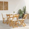  Kültéri bistro székek 4 pcs Krémfehér 40 x 53 x 80 cm