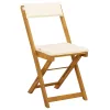  Kültéri bistro székek 4 pcs Krémfehér 40 x 53 x 80 cm