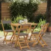  Kültéri bistro székek 4 pcs Sötétszürke 40 x 53 x 80 cm