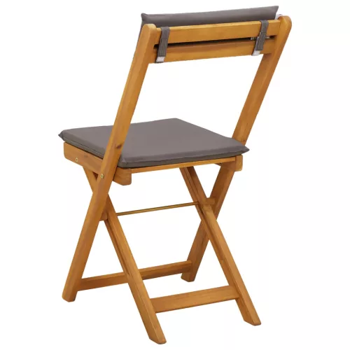  Kültéri bistro székek 4 pcs Sötétszürke 40 x 53 x 80 cm