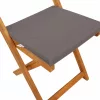  Kültéri bistro székek 4 pcs Sötétszürke 40 x 53 x 80 cm