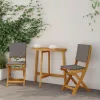  Kültéri bistro székek 2 pcs Sötétszürke 38 x 46 x 85 cm