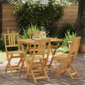  Kültéri bistro székek 4 pcs Természetes 40 x 42 x 85 cm