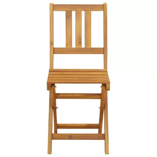  Kültéri bistro székek 4 pcs Természetes 40 x 42 x 85 cm