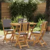  Kültéri bistro székek 4 pcs Sötétszürke 38 x 46 x 85 cm
