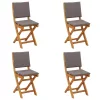  Kültéri bistro székek 4 pcs Sötétszürke 38 x 46 x 85 cm