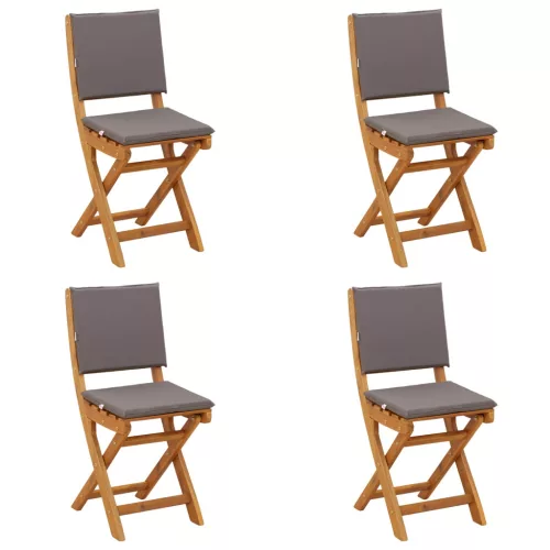  Kültéri bistro székek 4 pcs Sötétszürke 38 x 46 x 85 cm