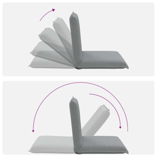  Padló szék Világosszürke 54 x 64 x 59 cm szövet