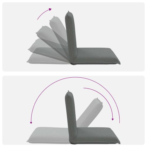  Padló szék Sötétszürke 54 x 64 x 59 cm szövet