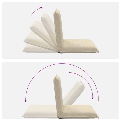  Padló szék Krém 54 x 64 x 59 cm szövet