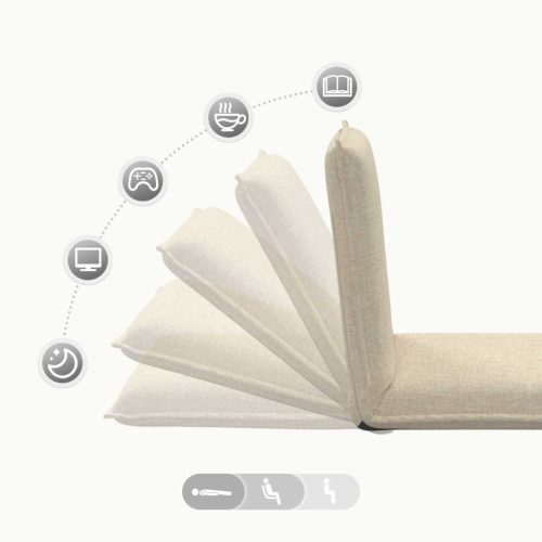  Padló szék Krém 54 x 64 x 59 cm szövet