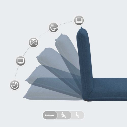  Padló szék Kék 54 x 64 x 59 cm szövet