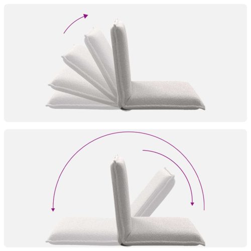  Padló szék Világosszürke 54 x 64 x 59 cm Juh Gyapjú