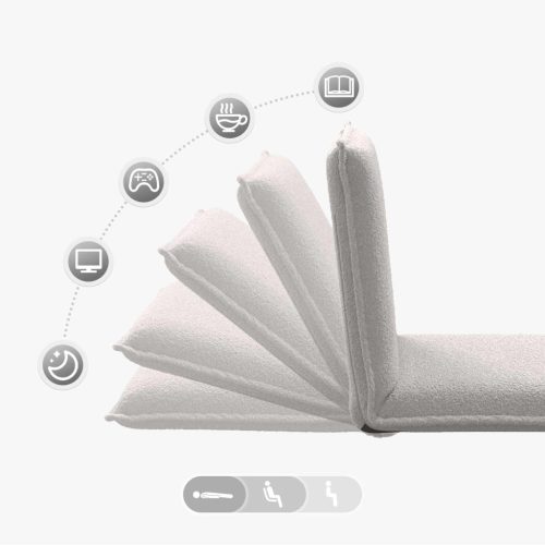  Padló szék Világosszürke 54 x 64 x 59 cm Juh Gyapjú