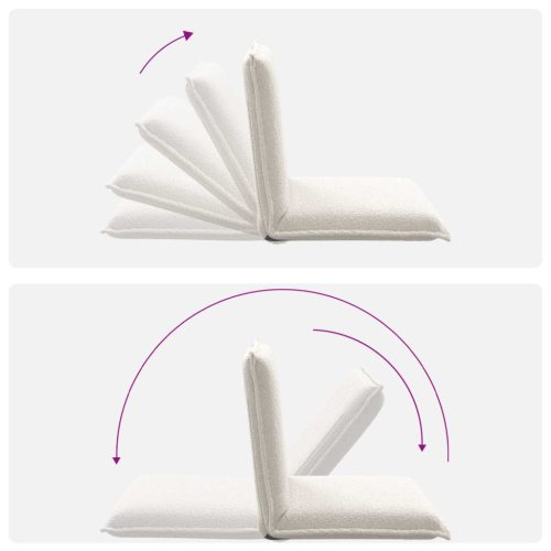  Padló szék Krém 54 x 64 x 59 cm Juh Gyapjú