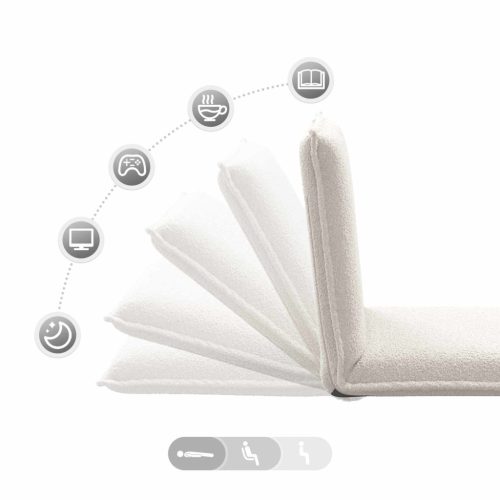  Padló szék Krém 54 x 64 x 59 cm Juh Gyapjú